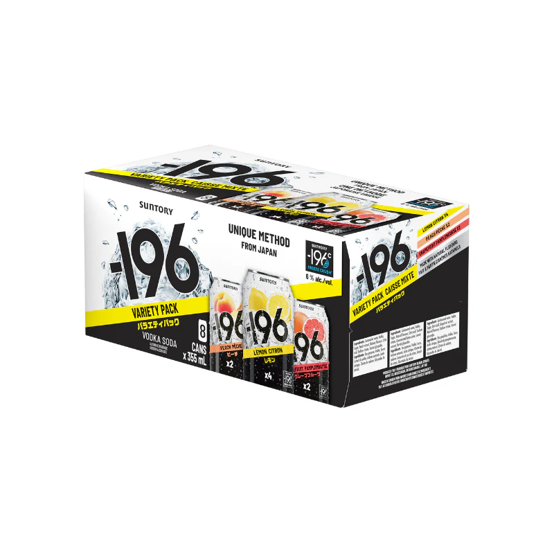 '-196 Vodka Soda Variety Pack 8 Cans