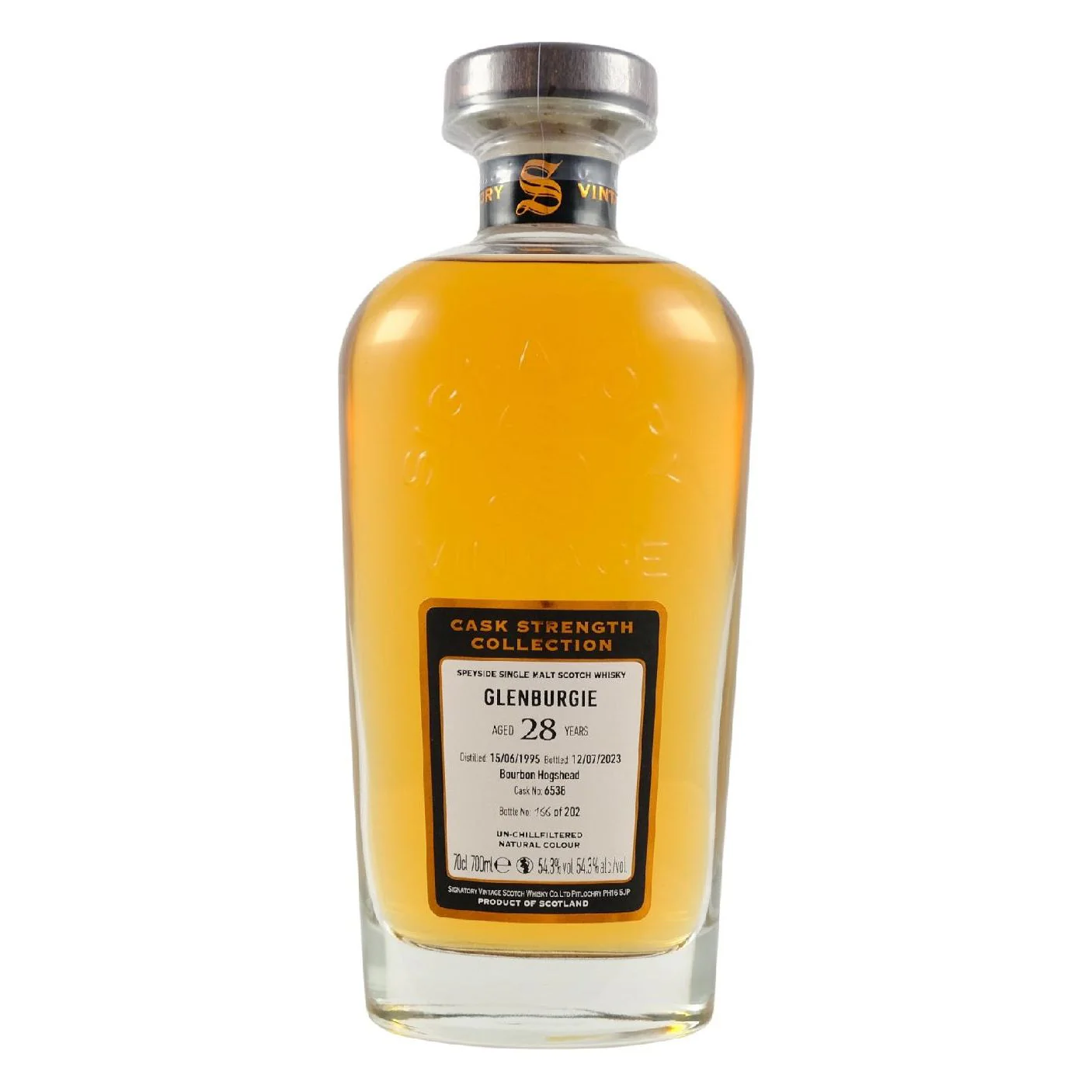 Signatory Vintage Glenburgie 1995 28 Year Old 54.3% ABV