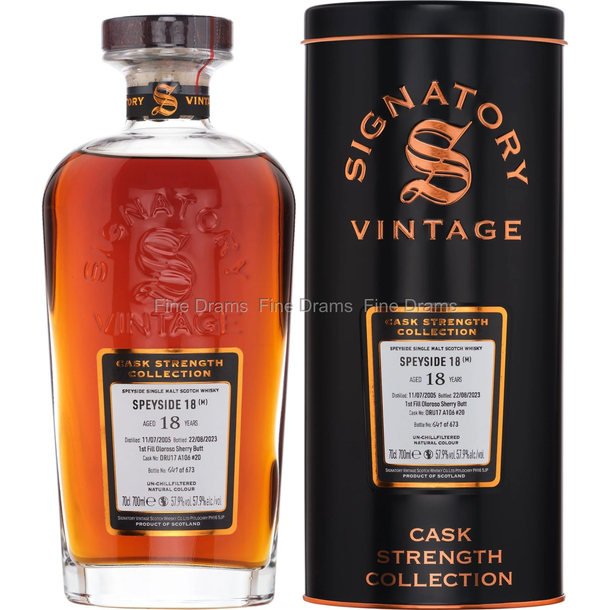 Signatory Speyside (Macallan) 2005 18 Year Old 57.9% ABV