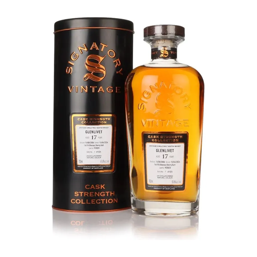 Signatory Glenlivet 17 Year Old 2006 - 2024 61.6%