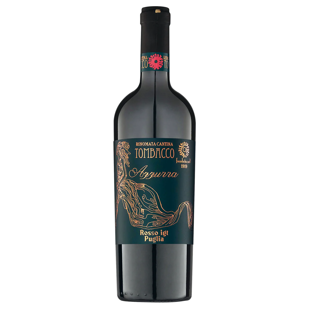 Rinomata Cantina Tombacco Azzurra Rosso IGT Puglia
