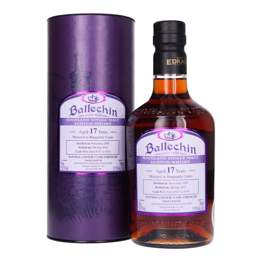 Edradour Ballechin 2005 17 Year Old Burgundy Cask 53.5%