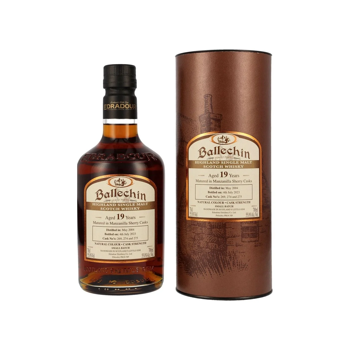 Edradour Ballechin 19 Year Old Manzanilla 55% ABV
