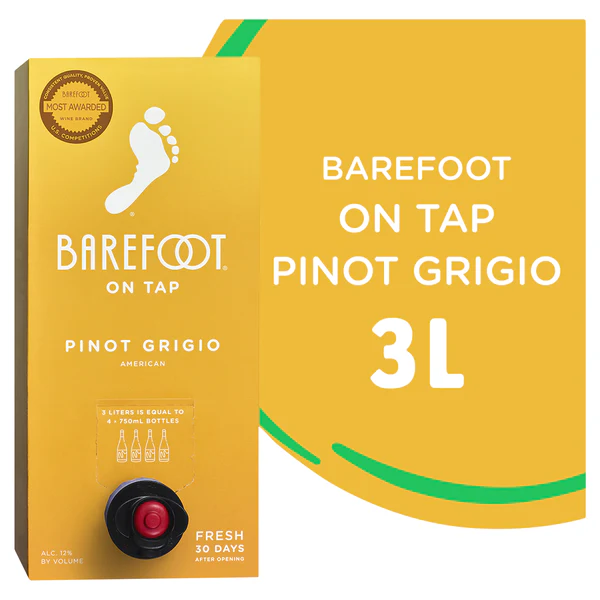 Barefoot Pinot Grigio 3L Bib