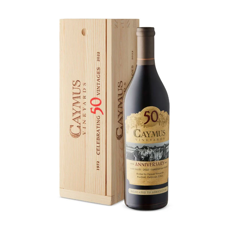 Caymus Napa Valley Cabernet Sauvignon 2022 50th Anniversary Gift Box