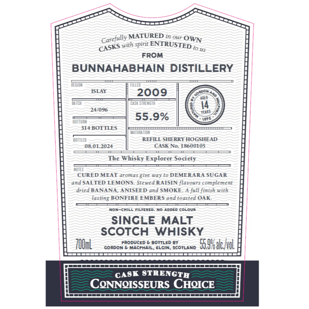 Gordon & MacPhail Connoisseur's Choice Bunnahabhain 2009 14 Year Old 55.9% ABV