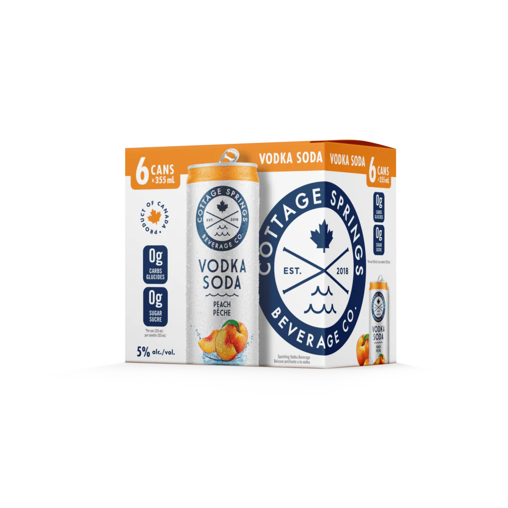 Cottage Springs Peach 6 Cans