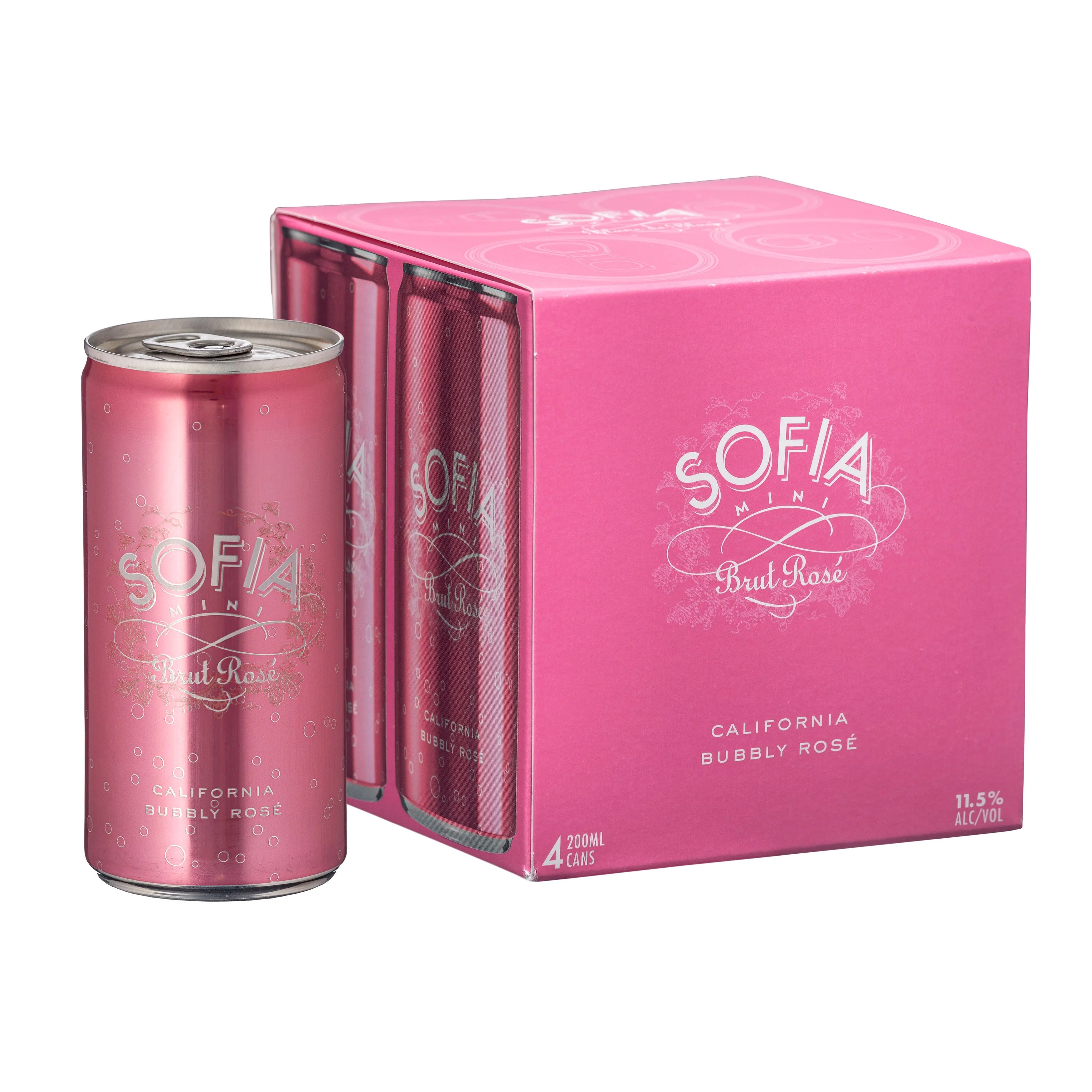 Francis Coppola Sophia Mini Brut Rose 4x187ml