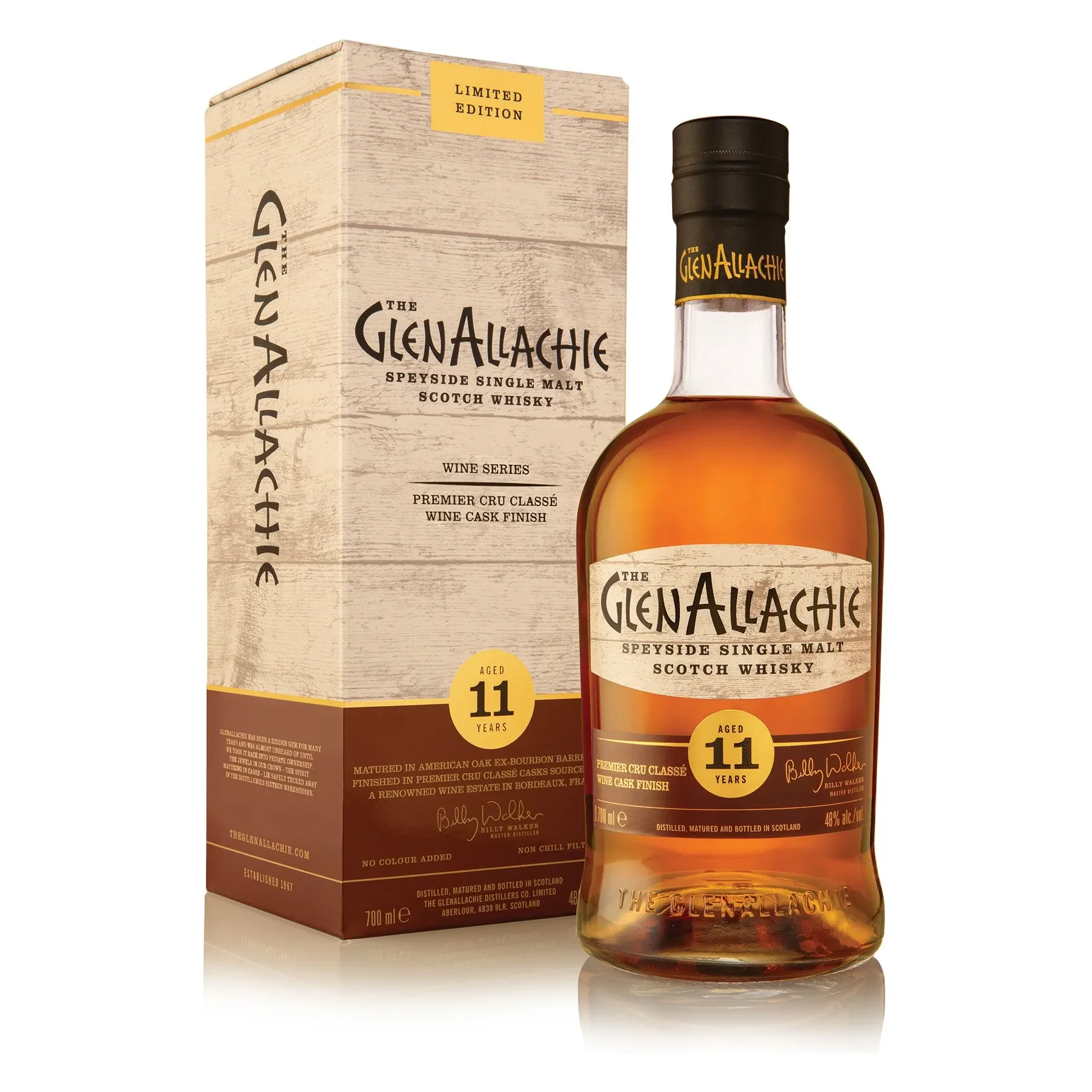The GlenAllachie 11 Year Old Premier Cru Classe Wine Finish