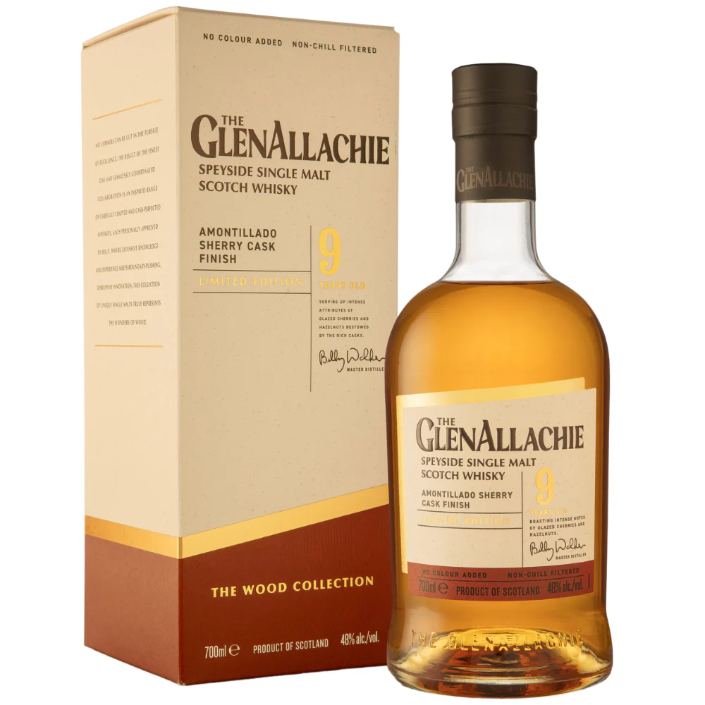 The GlenAllachie 9 Year Old Amontillado Sherry Cask 48% ABV