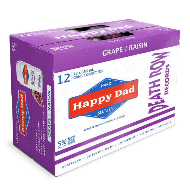 Happy Dad Hard Seltzer Grape 12 Cans