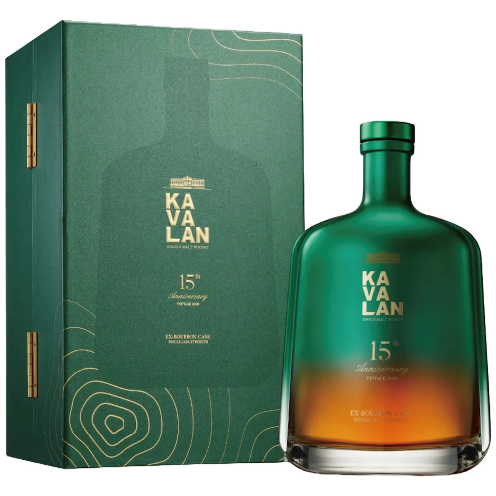 Kavalan 15th Anniversary Vintage 2009 Ex-Bourbon Taiwanese Single Malt Whisky 50% ABV
