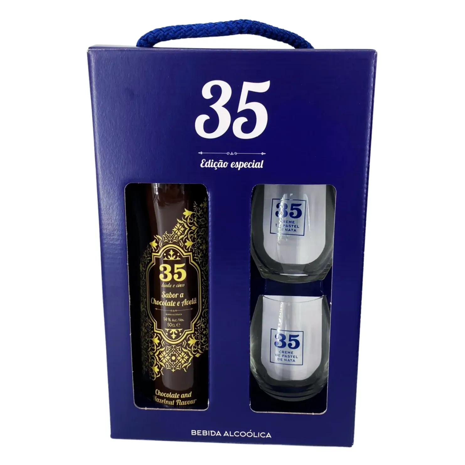 Licor 35 Gift Pack Tradicao + 2 Glasses