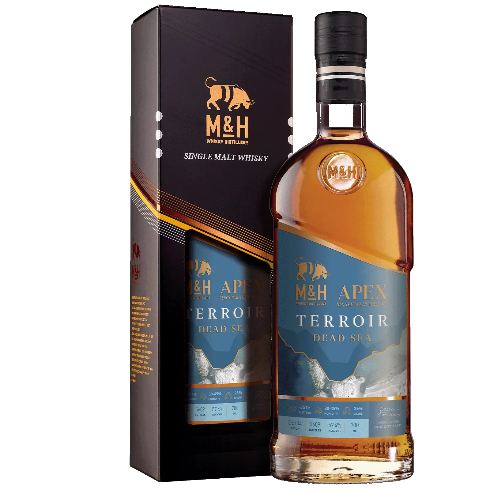 Milk & Honey APEX Terroir Dead Sea Israeli Whisky 55.50% ABV