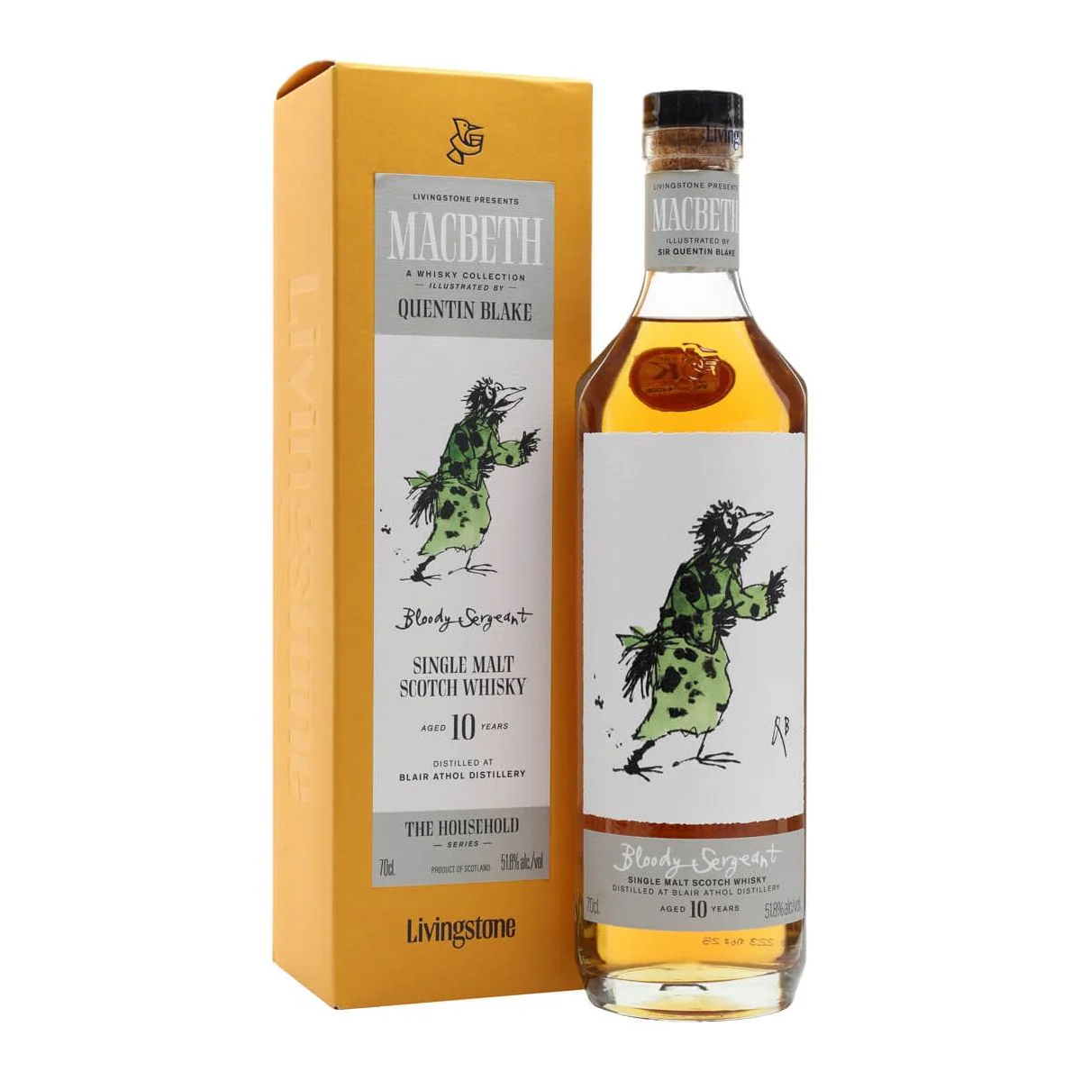 Macbeth Act One Blair Athol 10 Year Old Bloody Sergeant Household Series 51.8% ABV