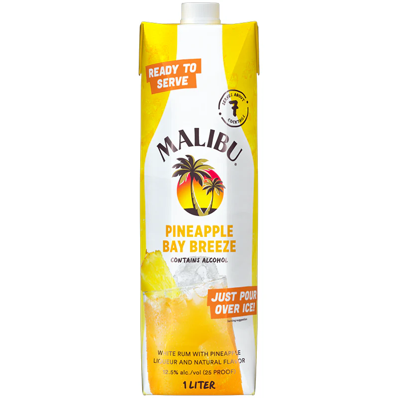 Malibu Pineapple Bay Breeze Ready to Serve Cocktail
