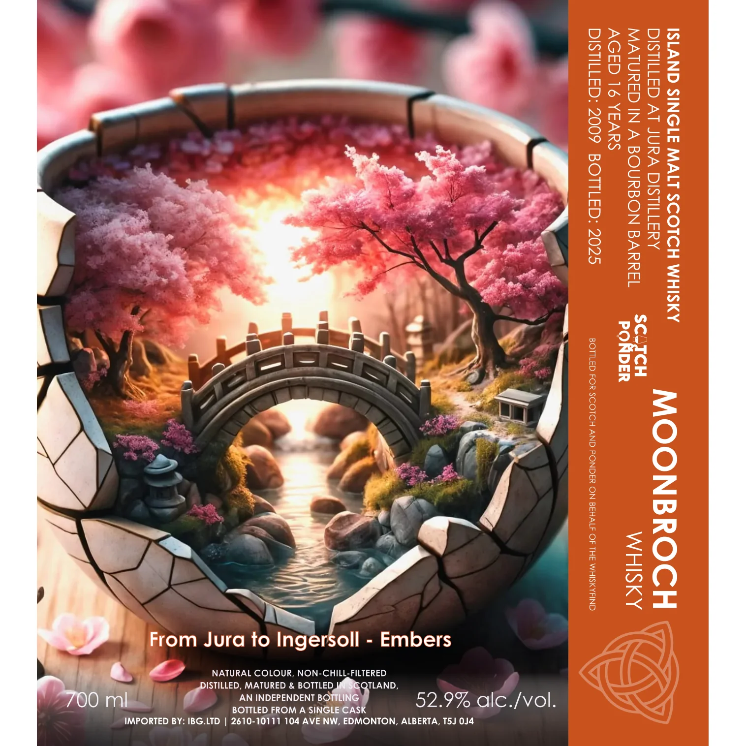 Moonbroch Jura 16 Year Old Scotch & Ponder 52.9% 700ml
