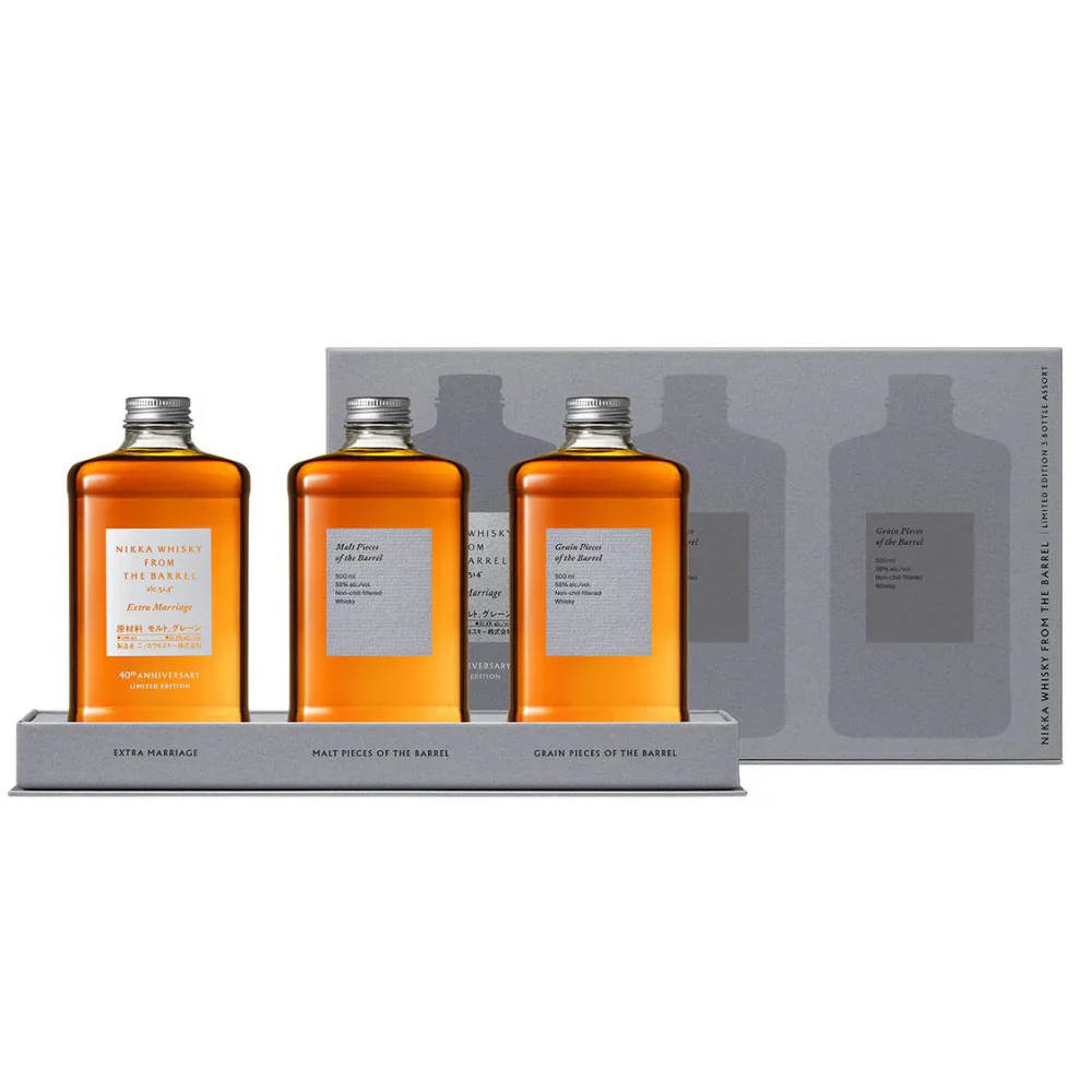 Nikka From The Barrel Japanese Whisky 40th Anniversary Mixed Pack 3 x 500ml
