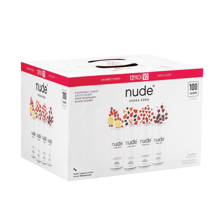 Nude Vodka Soda Mixer V2 12 Cans