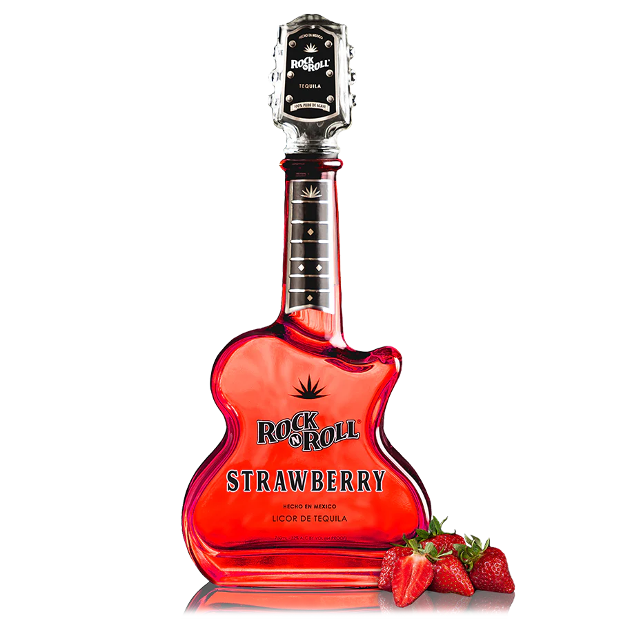 Rock N Roll Tequila Strawberry Guitar