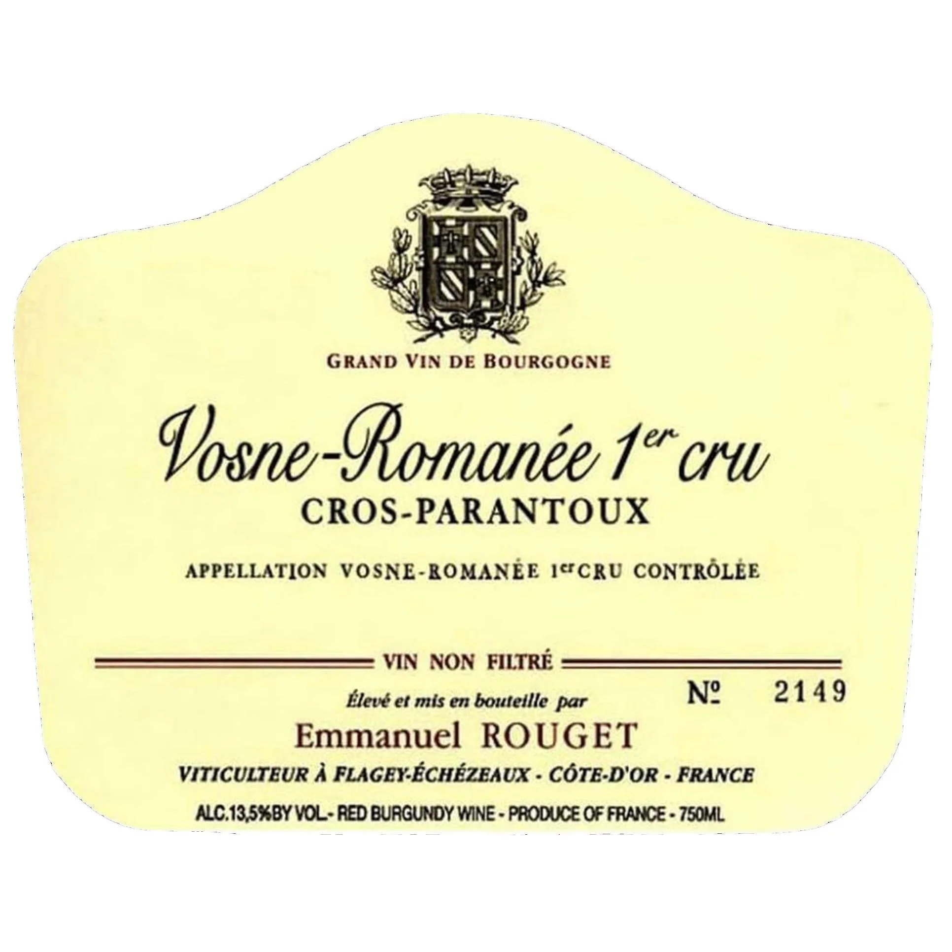 Emmanuel Rouget Vosne-Romanee 1er Cru 'Cros Parantoux' 2022 - Image 2