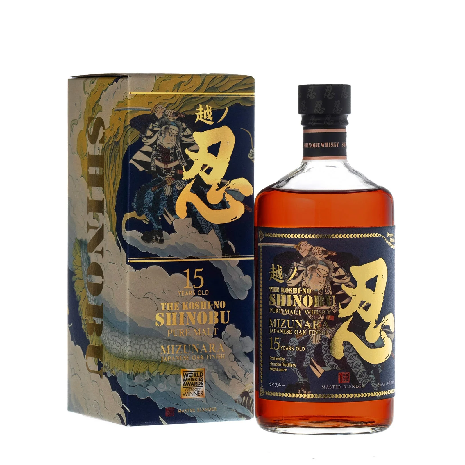 Shinobu 15 Year Old Pure Malt Japanese Whisky Dragon Edition
