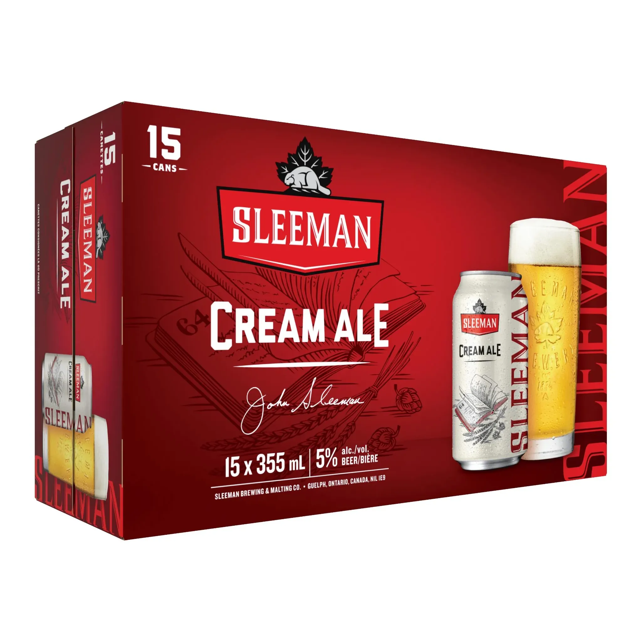 Sleeman Cream Ale 15 Cans