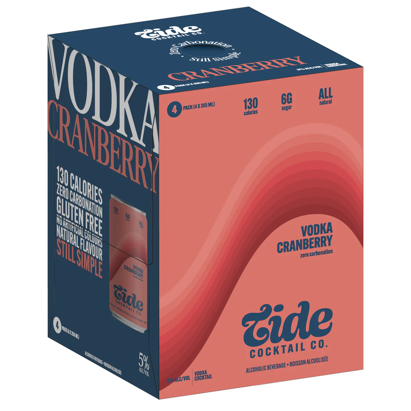 Tide Vodka Cranberry 4X355Ml