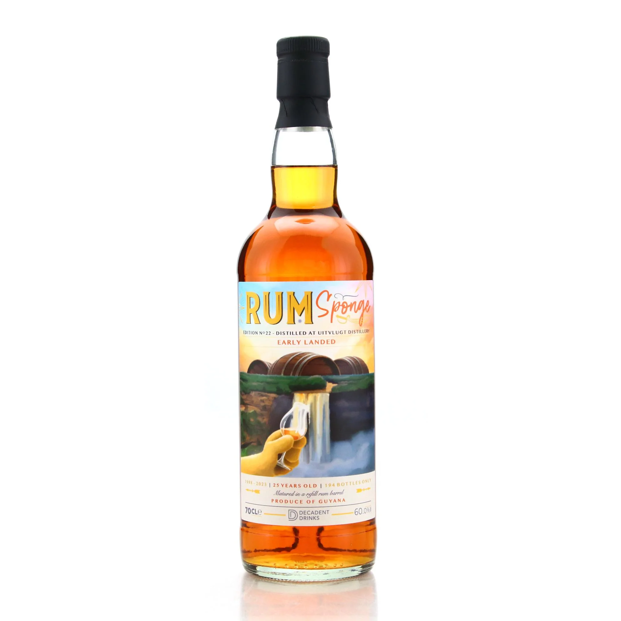 Rum Sponge Edition No.22 Uitvlugt Rum 1998 25 Year Old