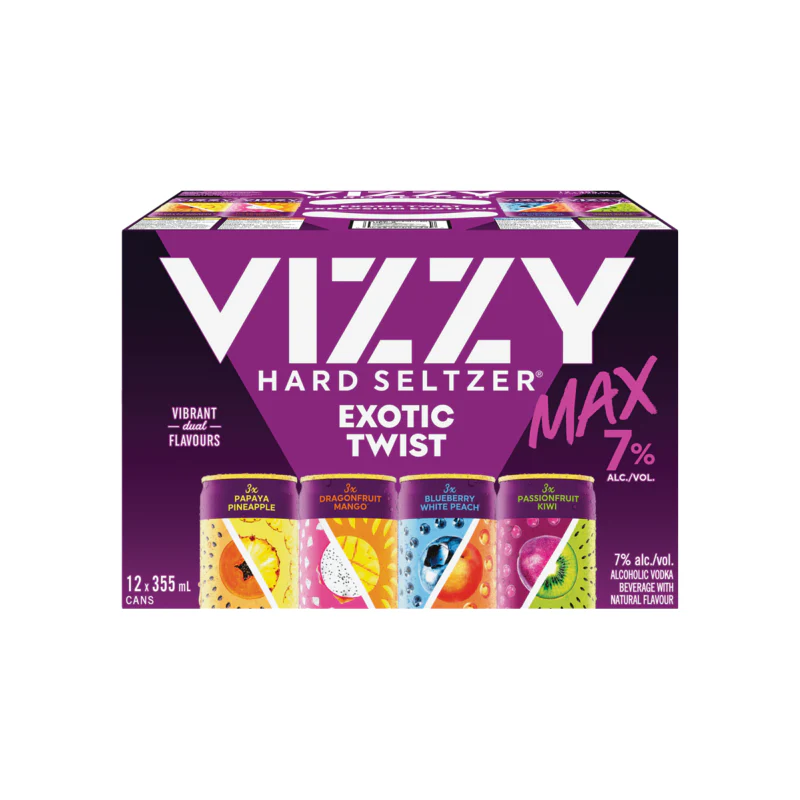 Vizzy Exotic Twist Max Variety Pack 12 Cans - Image 2