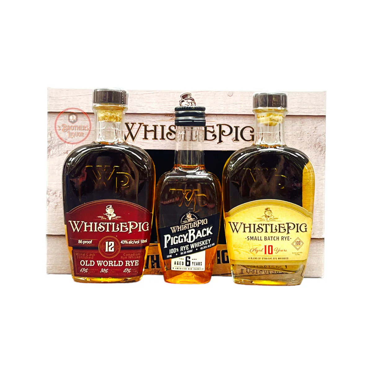 Whistlepig Piglet Rye Gift Pack 3 x 50ml