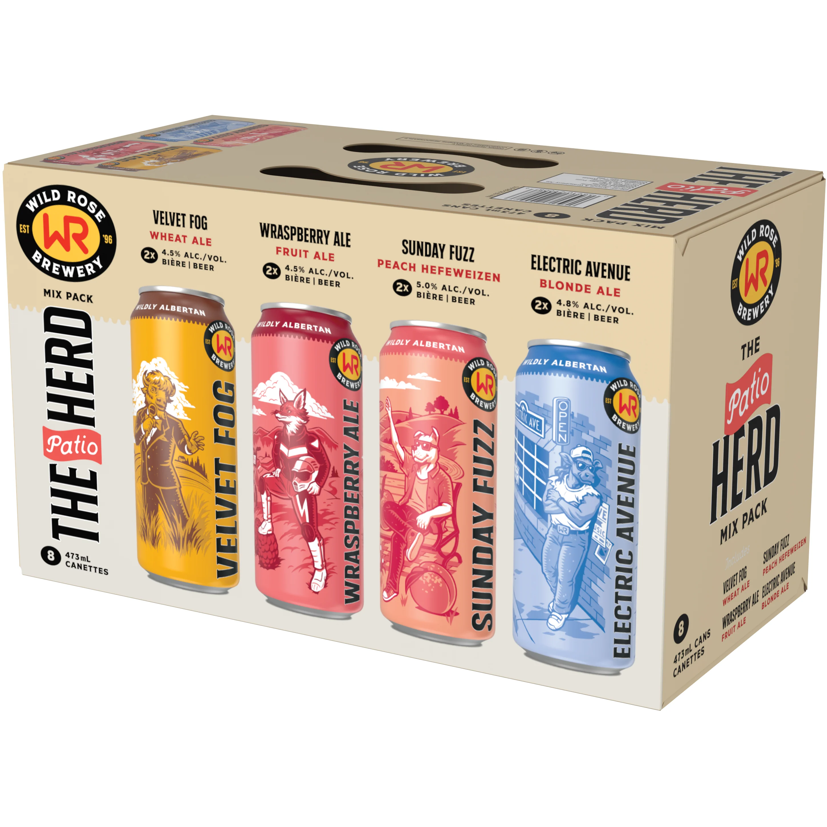 Wild Rose The Patio Herd Mix Pack 8 Tall Cans